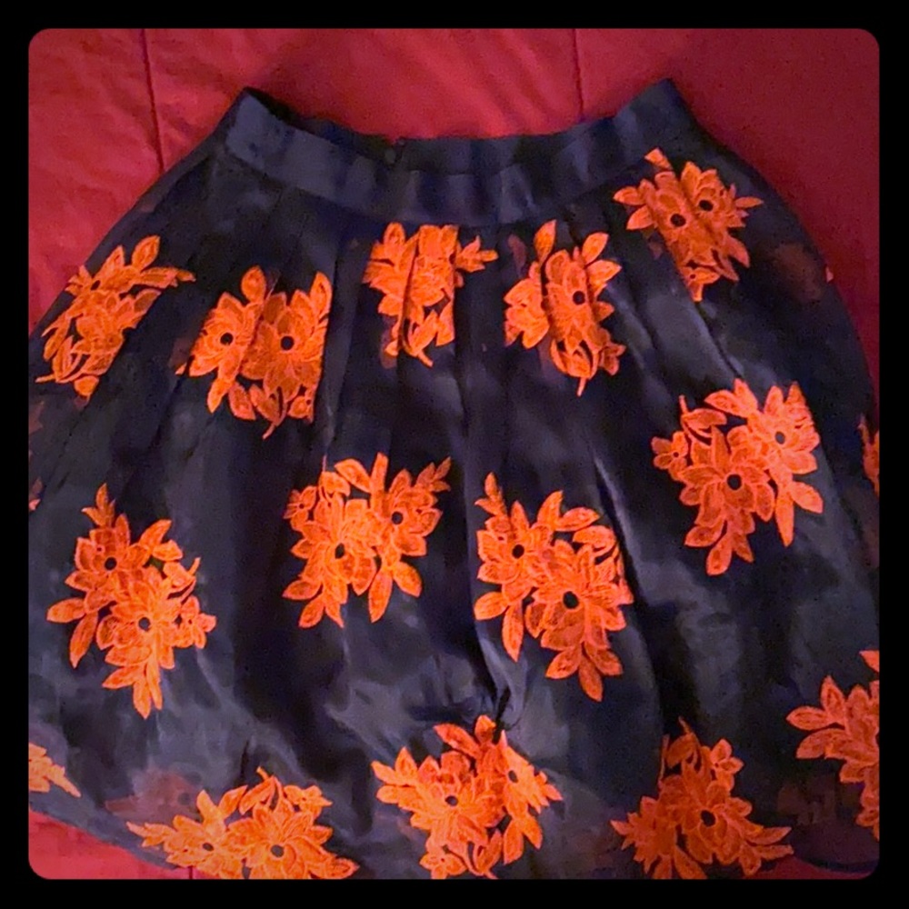 Anthropology Maeve Blue A line skirt!